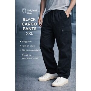 Original Use Ultra Baggy Black Cargo Pants Size XXL NEW WITH OUT TAGS MSRP $35
